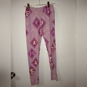 LuLaRoe Women's Leggings in Purple and Pink Geometric Pattern